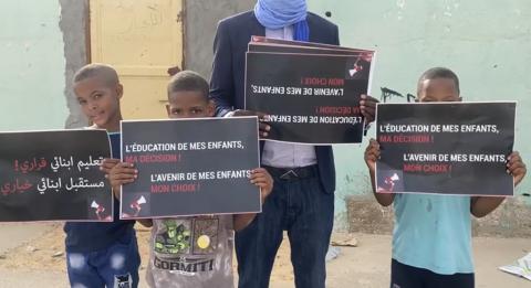 Sit-in contre la réforme du système éducatif